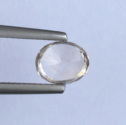 1.99ct Fancy Sapphire Colored Gemstone Bottom View Natural Background 
