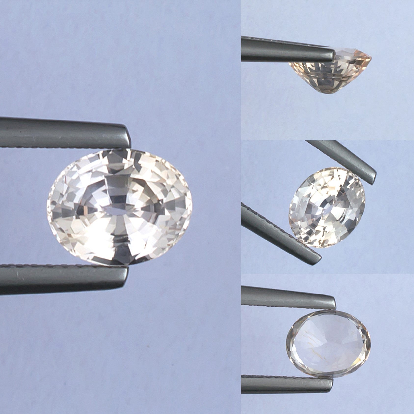 1.99ct Fancy Sapphire Colored Gemstone Collage 
