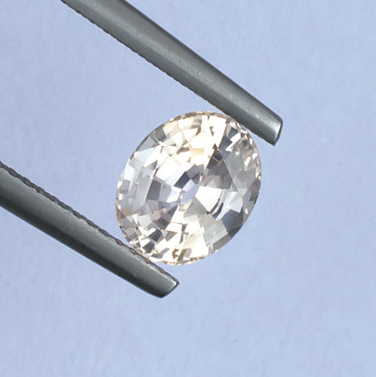 1.99ct Fancy Sapphire Colored Gemstone Top View Natural Background 
