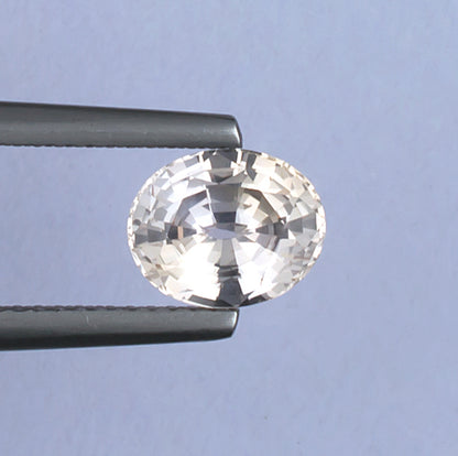 1.99ct Fancy Sapphire Colored Gemstone Top View Natural Background 
