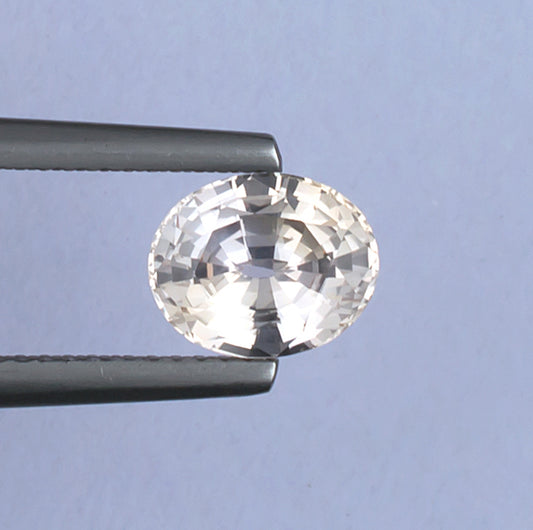 1.99ct Fancy Sapphire Colored Gemstone Top View Natural Background 

