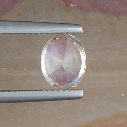 1.99ct Fancy Sapphire Colored Gemstone bottom View Natural Background 
