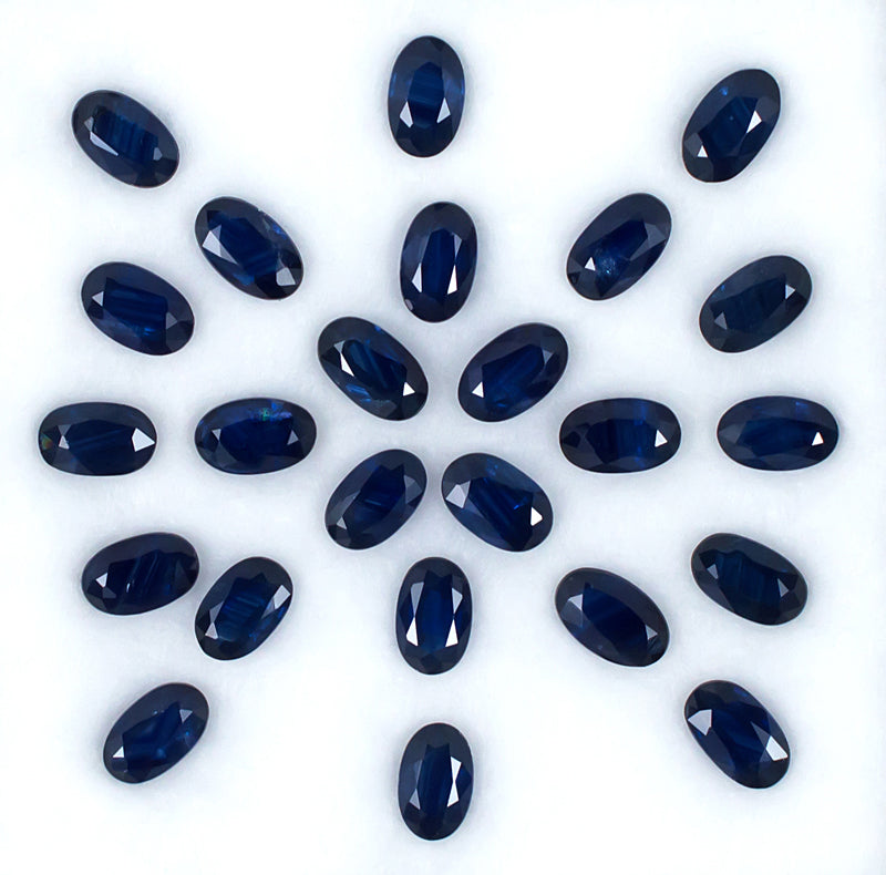 5x3mm blaues Saphirpaket