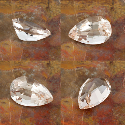 12.64ct Morganite Colored Gemstone Collage I 21439

