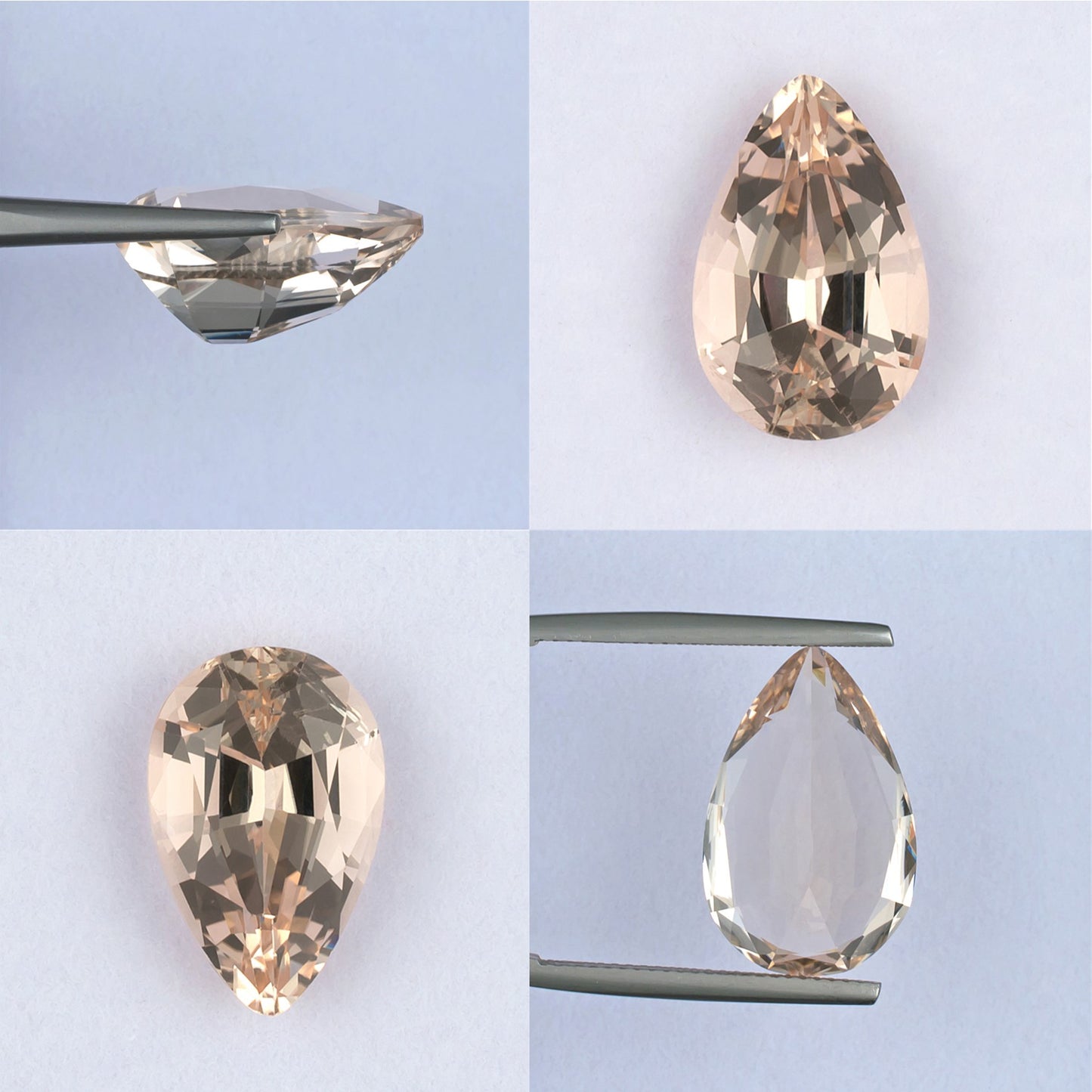 12.64ct Morganite Colored Gemstone Collage 
