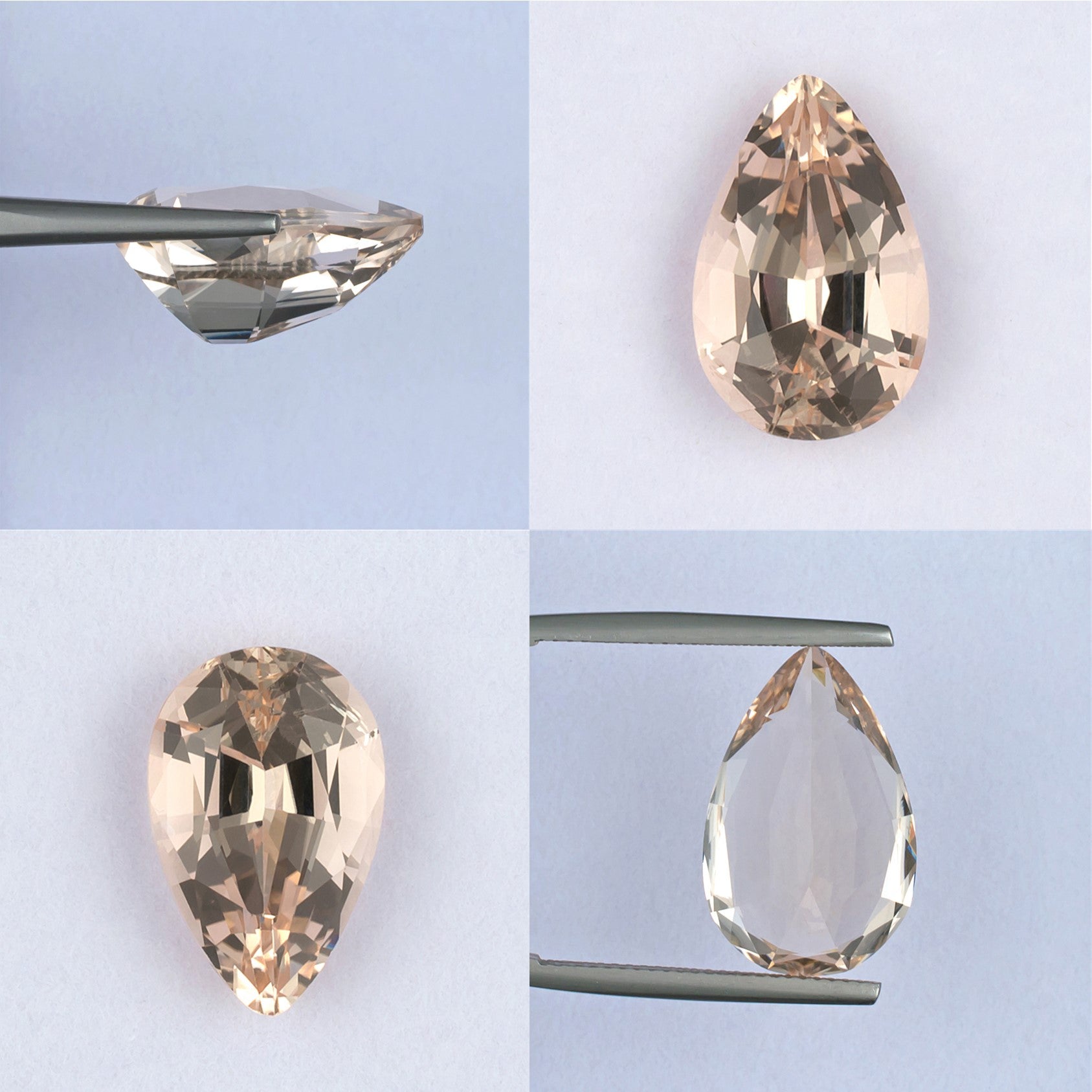 12.64ct Morganite Colored Gemstone Collage 
