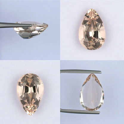 12.64ct Morganite Colored Gemstone Collage 
