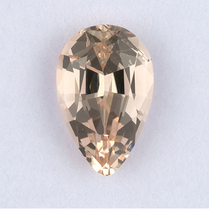 12.64ct Morganite Colored Gemstone Top View White Background
