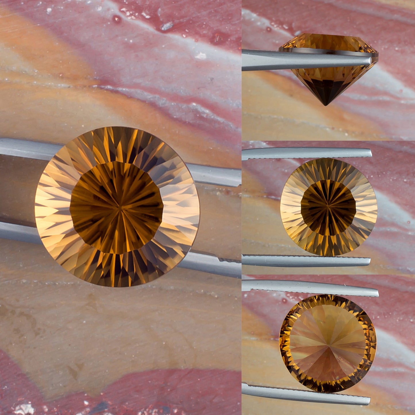 14.36ct Citrine Colored Gemstone Collage 
