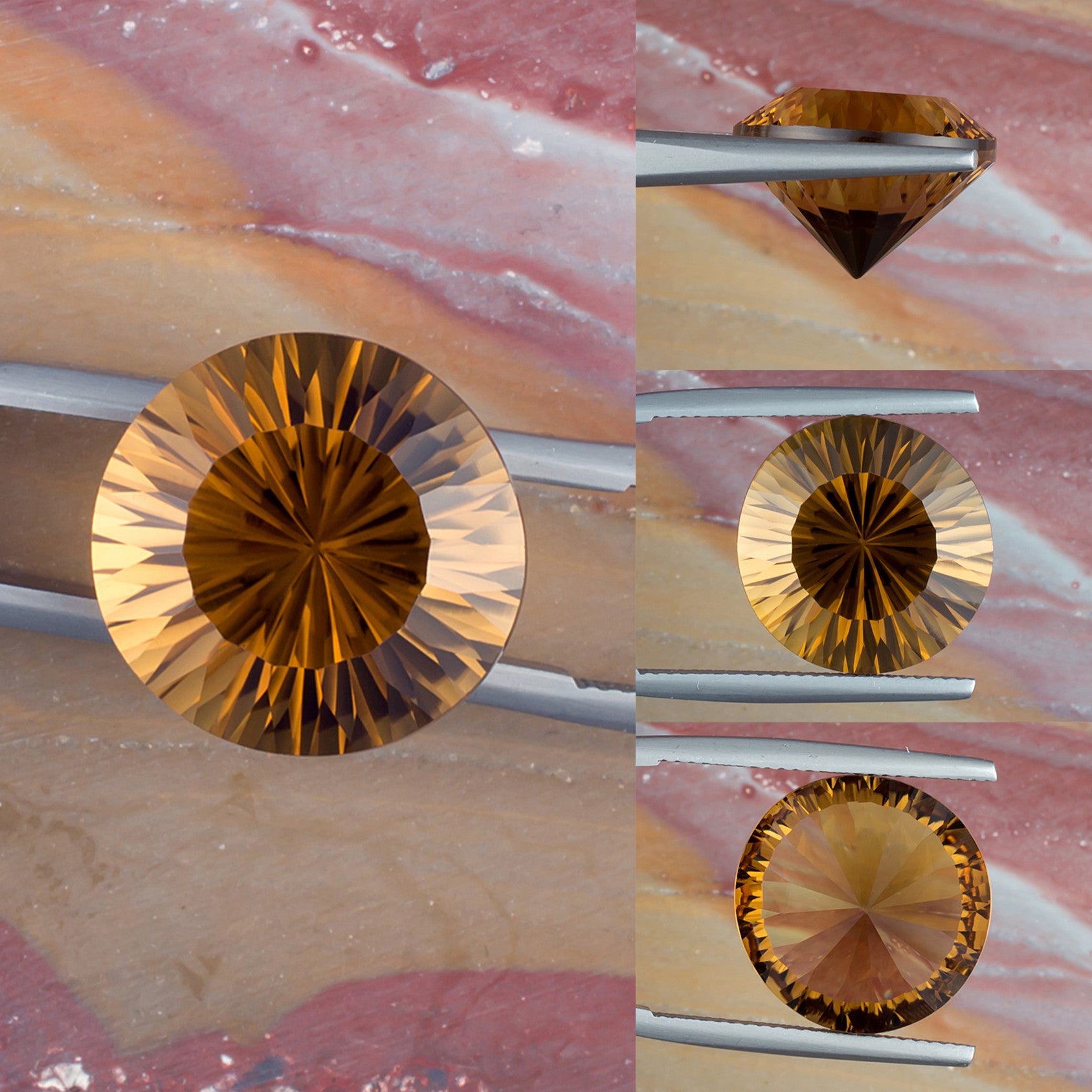 14.36ct Citrine Colored Gemstone Collage 
