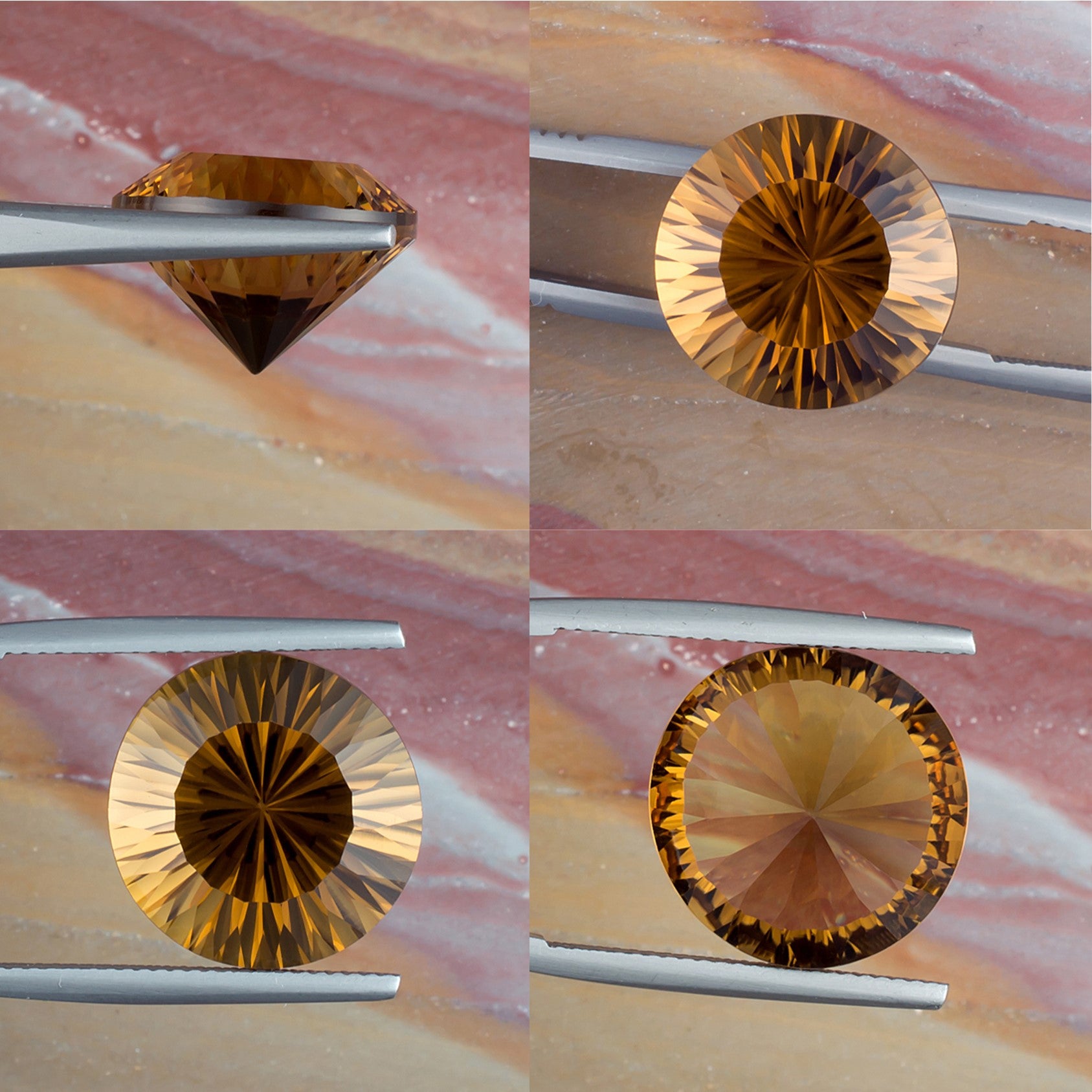 14.36ct Citrine Colored Gemstone Collage 
