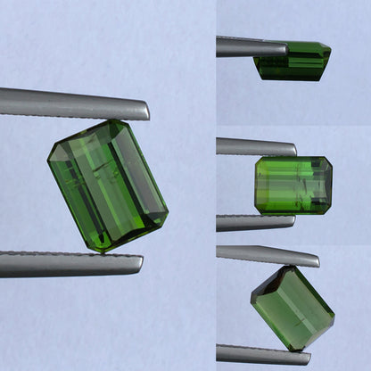 2.05ct Green Tourmaline Colored Gemstone Collage 
