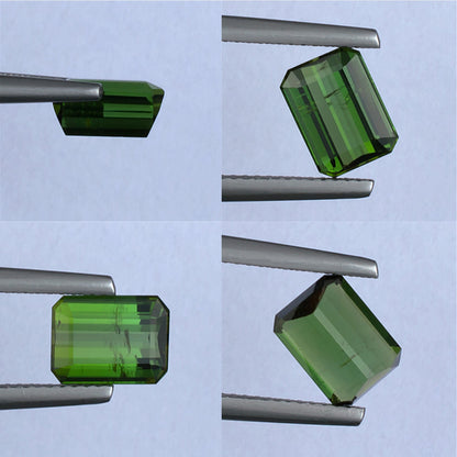 2.05ct Green Tourmaline Colored Gemstone Collage 
