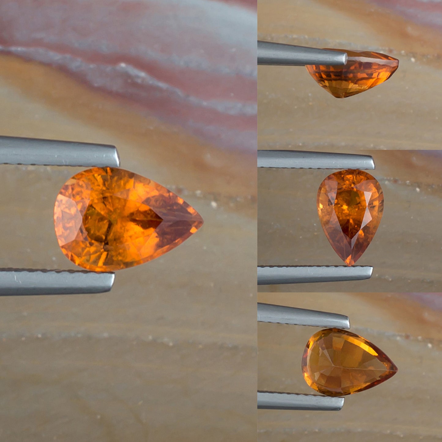 2.06ct Hessonite Garnet Colored Gemstone Collage I 
