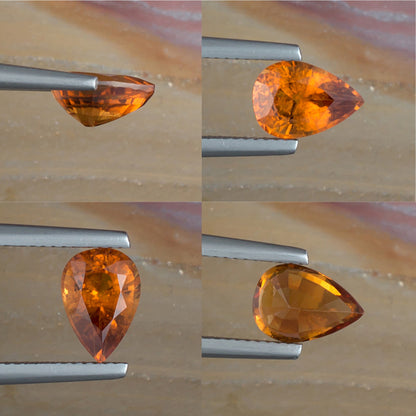 2.06ct Hessonite Garnet Colored Gemstone Collage II 
