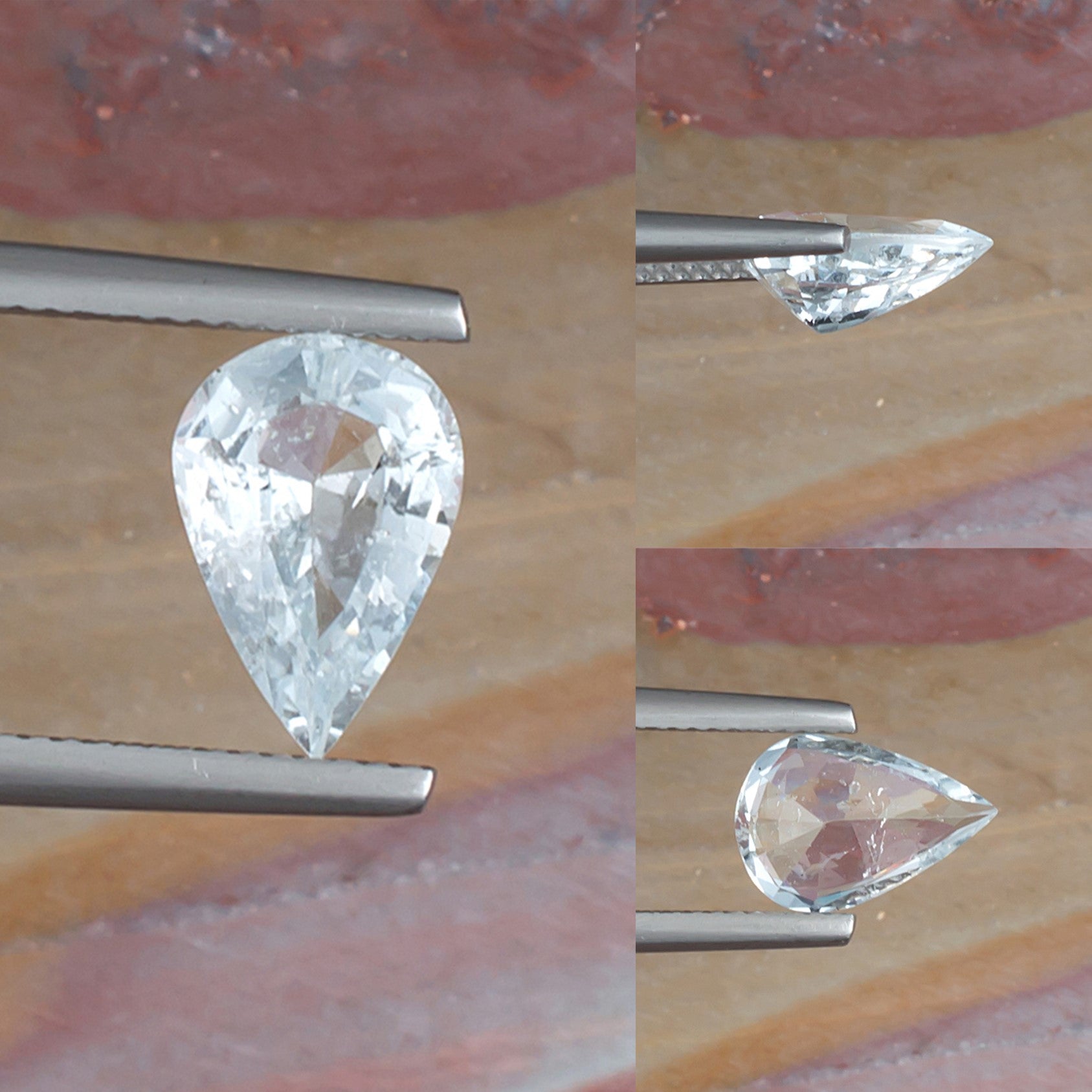 2.08ct Aquamarine Colored Gemstone Collage I 
