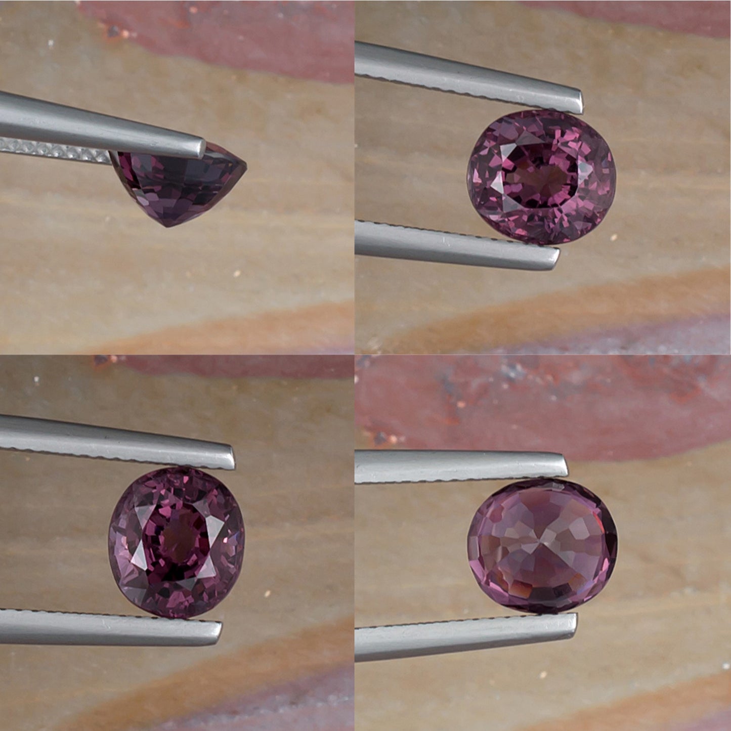 2.26ct Pink Spinel Colored Gemstone Collage II 

