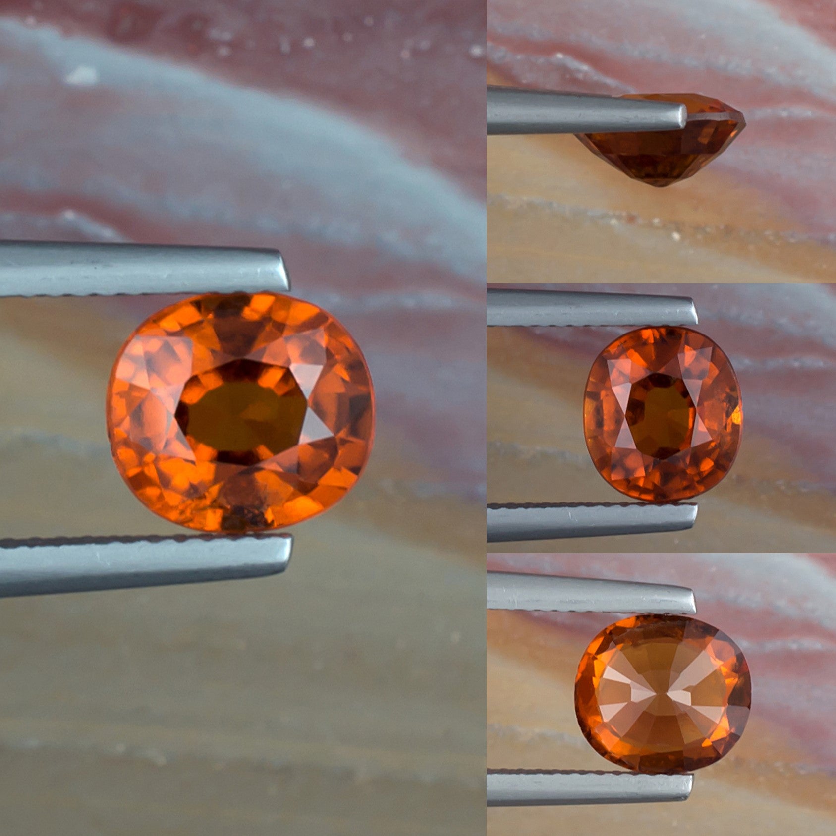 2.36ct Hessonite Garnet Colored Gemstone Collage I
