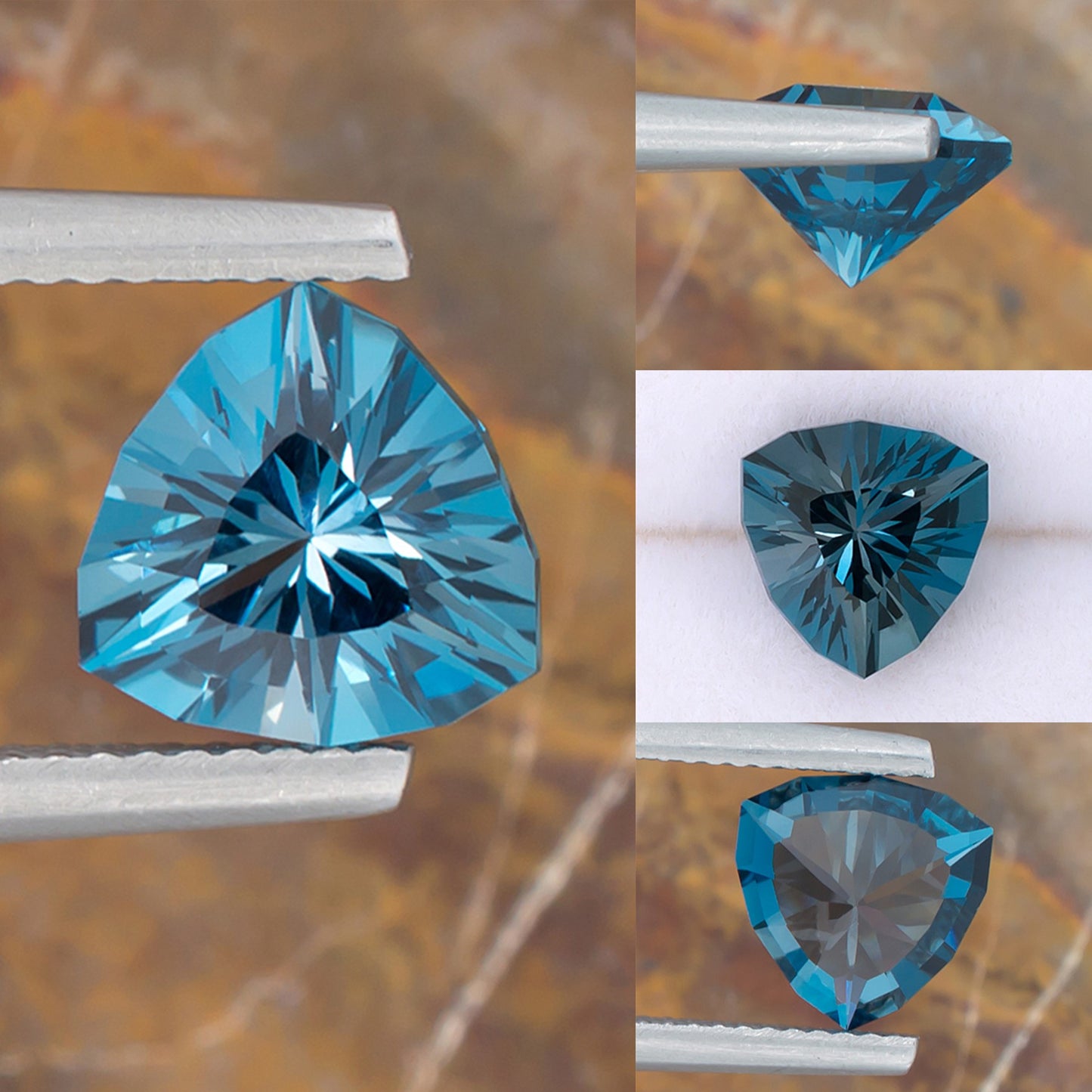 2.53ct Blue Topaz Colored Gemstone Collage I