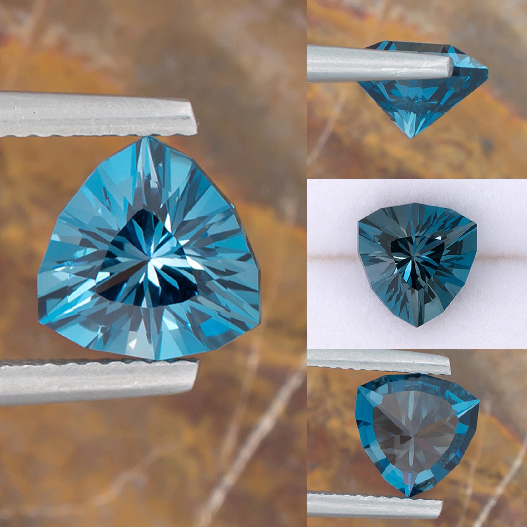 2.53ct Blue Topaz Colored Gemstone Collage I