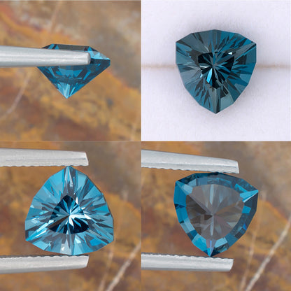 2.53ct Blue Topaz Colored Gemstone Collage I