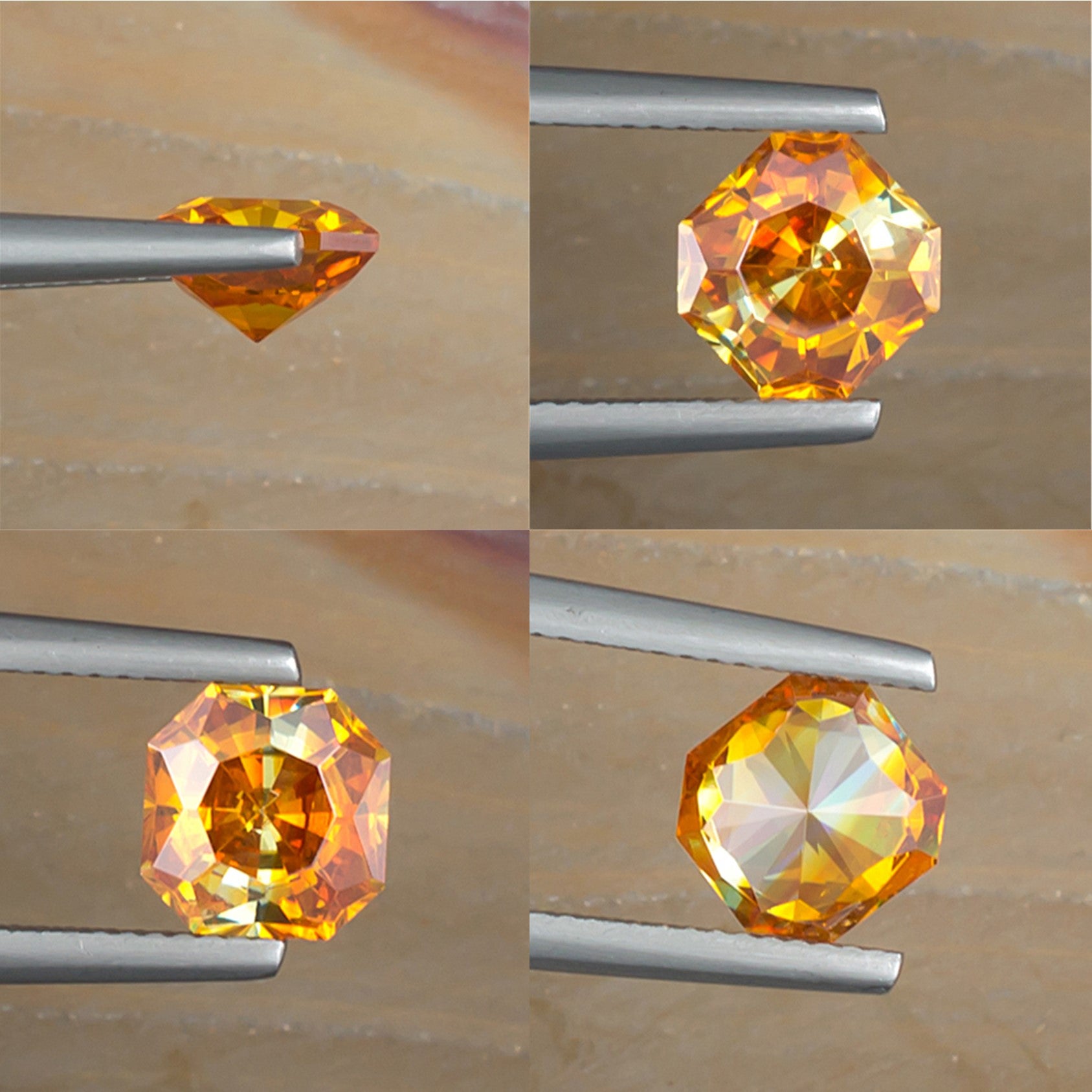 2.58ct Sphalerite Colored Gemstone Collage II 
