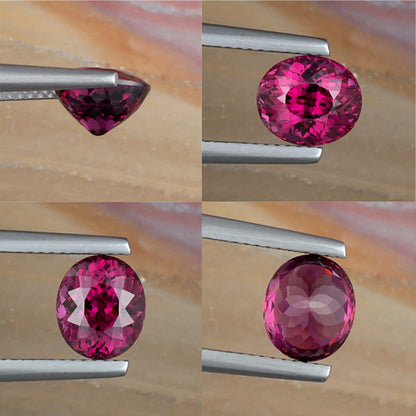 2.65ct Rhodolite Garnet Colored Gemstone Collage II
