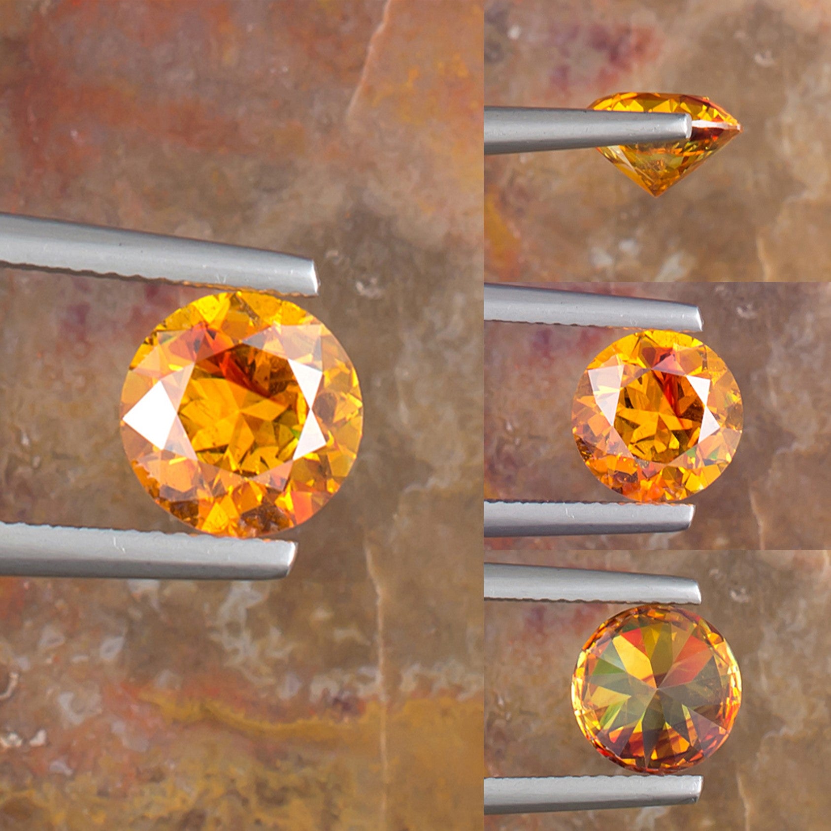 2.65ct Sphalerite Colored Gemstone Collage II 
