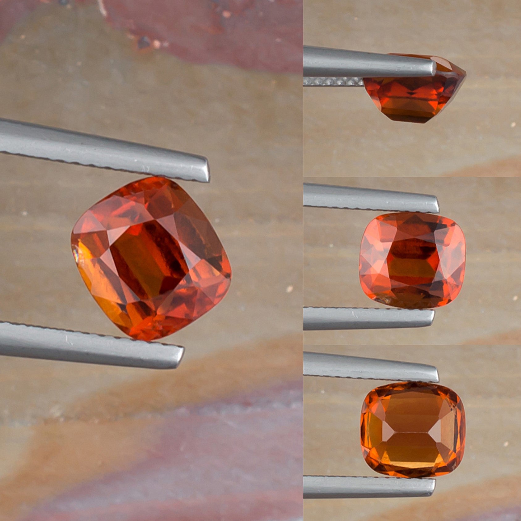 2.66ct Hessonite Garnet Colored Gemstone Collage I
