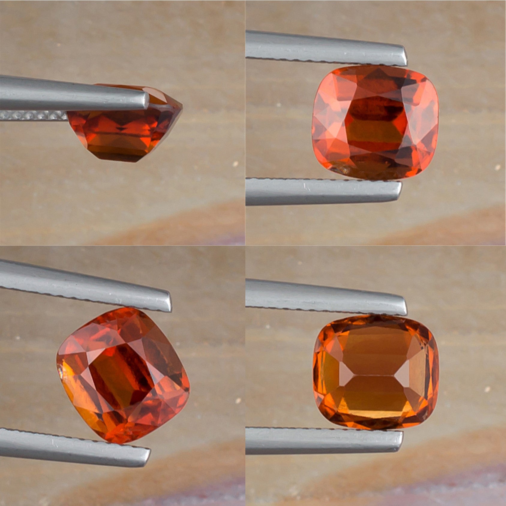 2.66ct Hessonite Garnet Colored Gemstone Collage II
