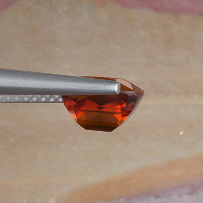 2.66ct Hessonite Garnet Colored Gemstone Side View Natural Gemstone
