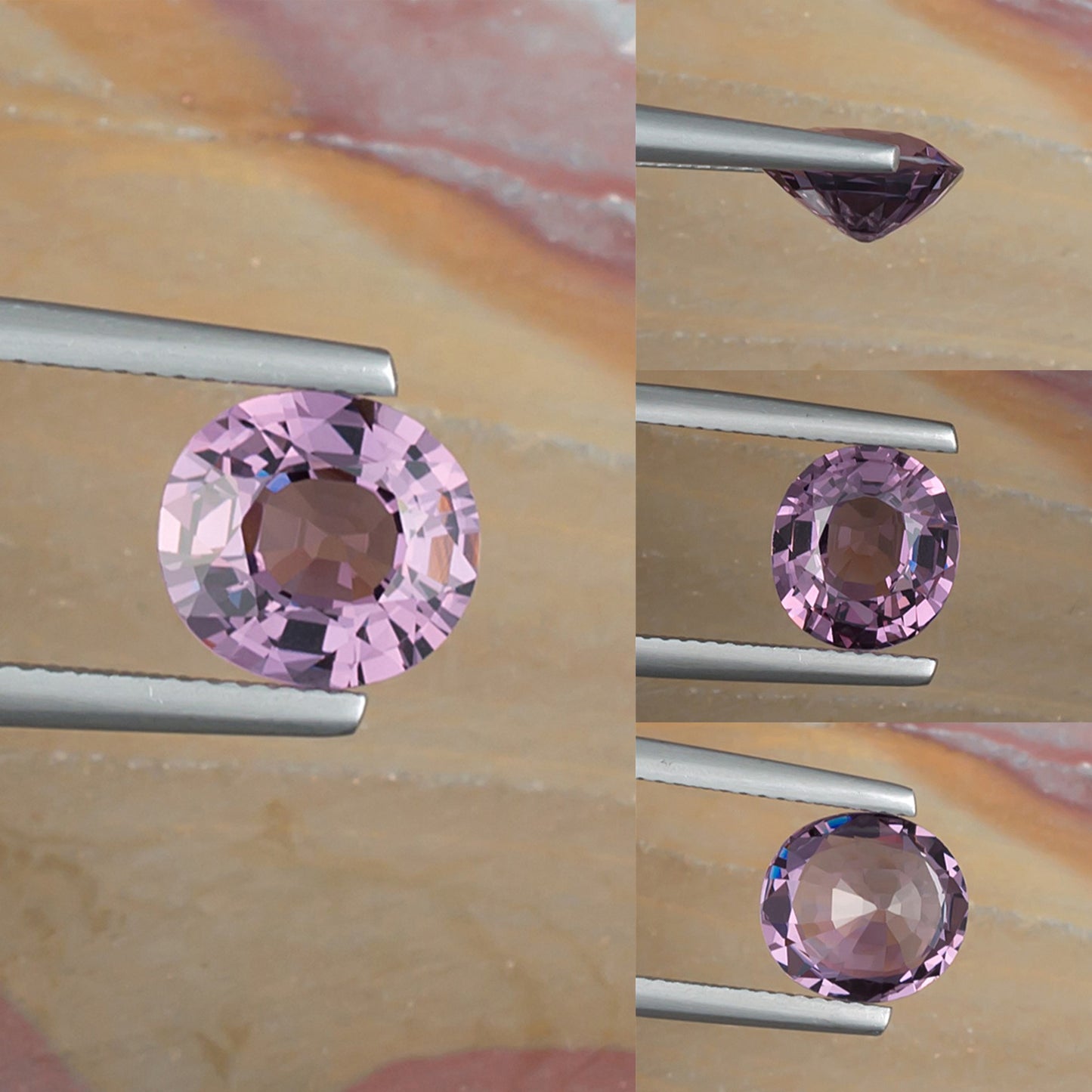 2.83ct Pink Spinel Colored Gemstone Collage I
