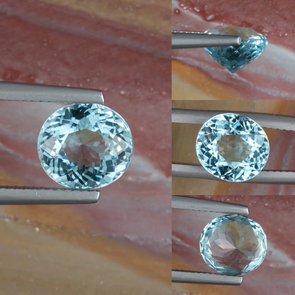 2.93ct Aquamarine Natural Gemstone Collage I
