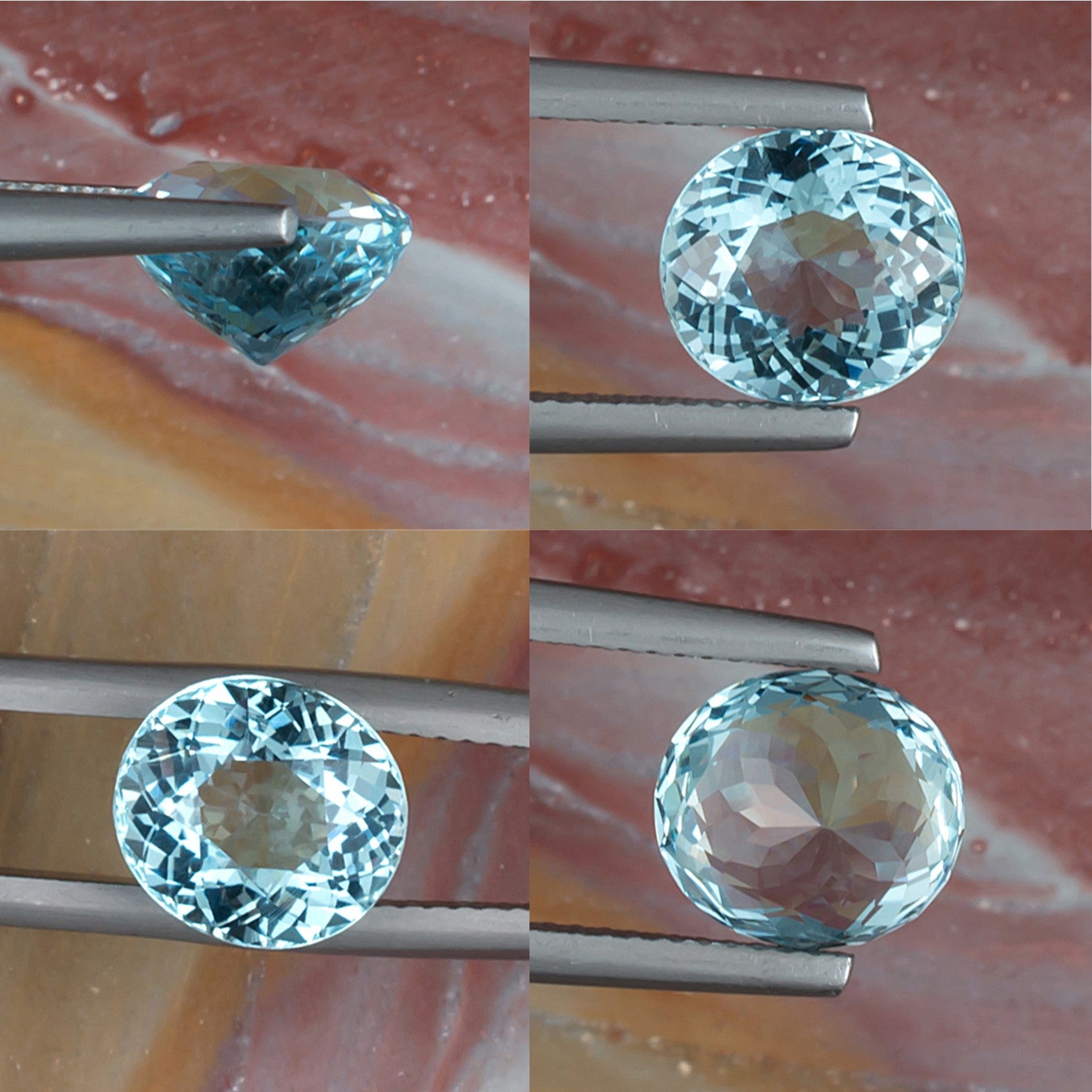2.93ct Aquamarine Natural Gemstone Collage II
