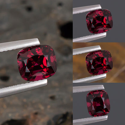 Spinelle rouge certifié 2,11 ct