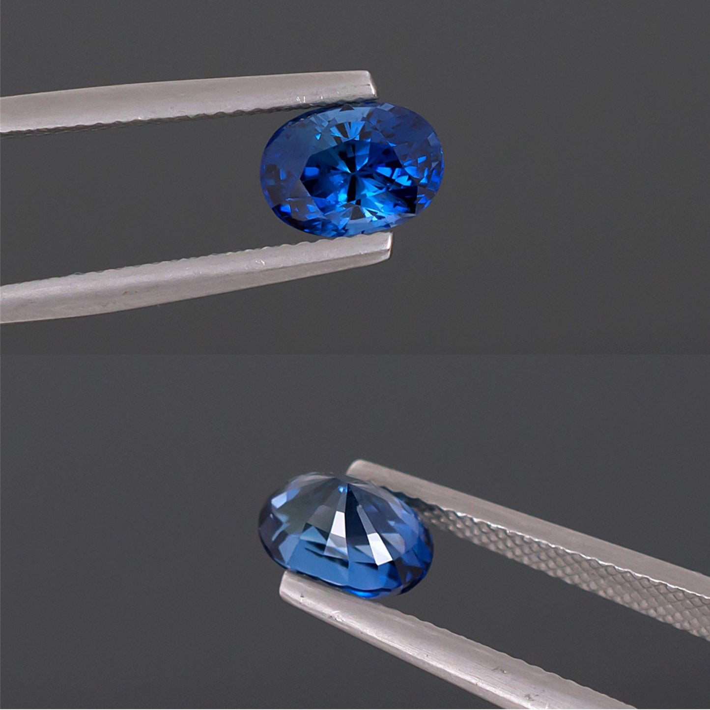 2,37 ct zertifizierter blauer Saphir