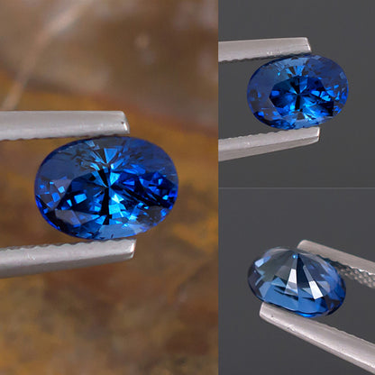 2,37 ct zertifizierter blauer Saphir