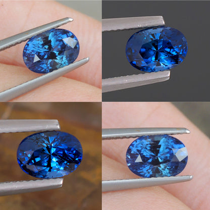 2,37 ct zertifizierter blauer Saphir