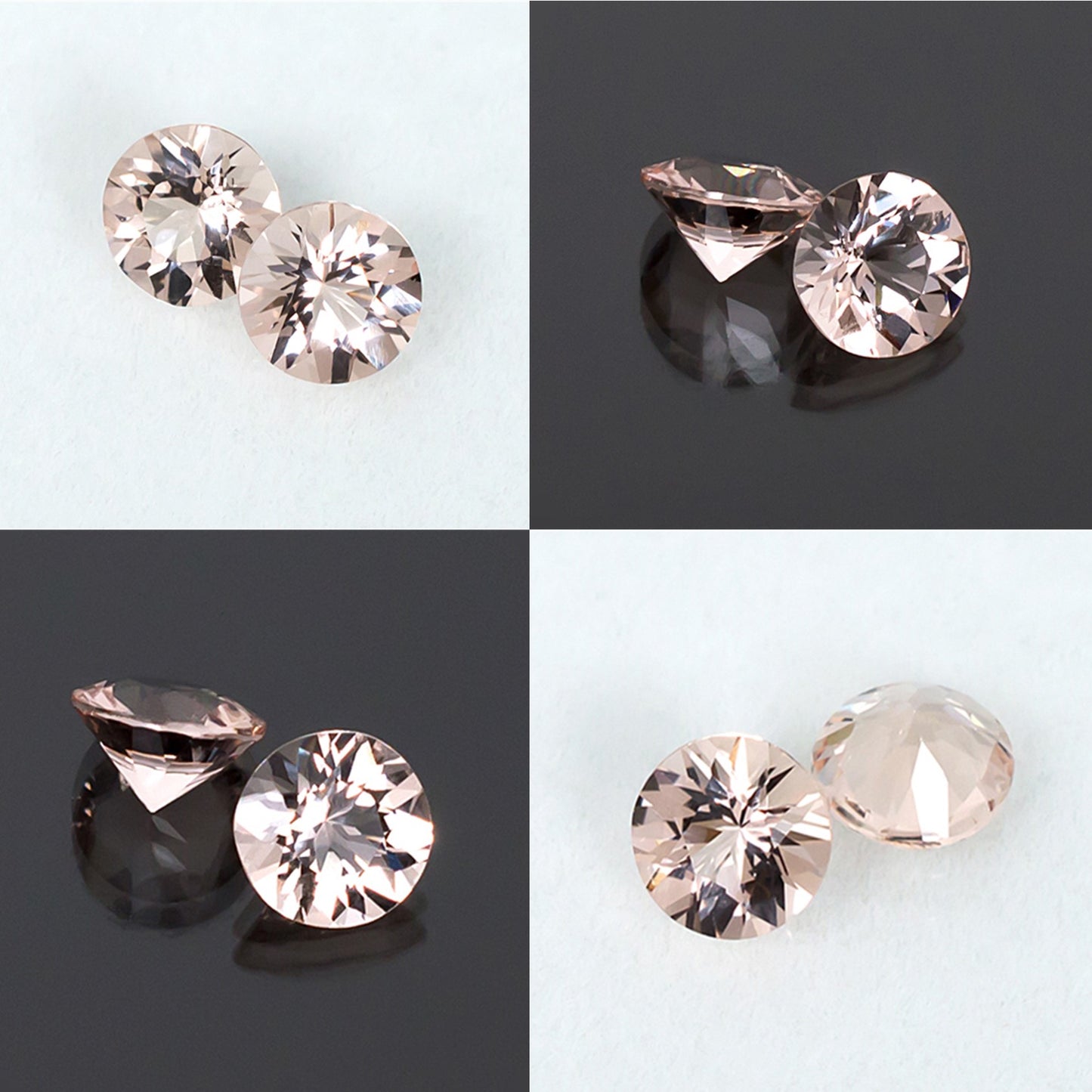 1.35twt Morganite Pair