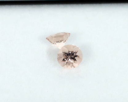 1.37twt Morganite Pair