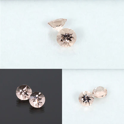 1.37twt Morganite Pair