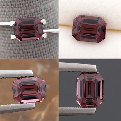 Spinelle violet rougeâtre de 1,37 ct