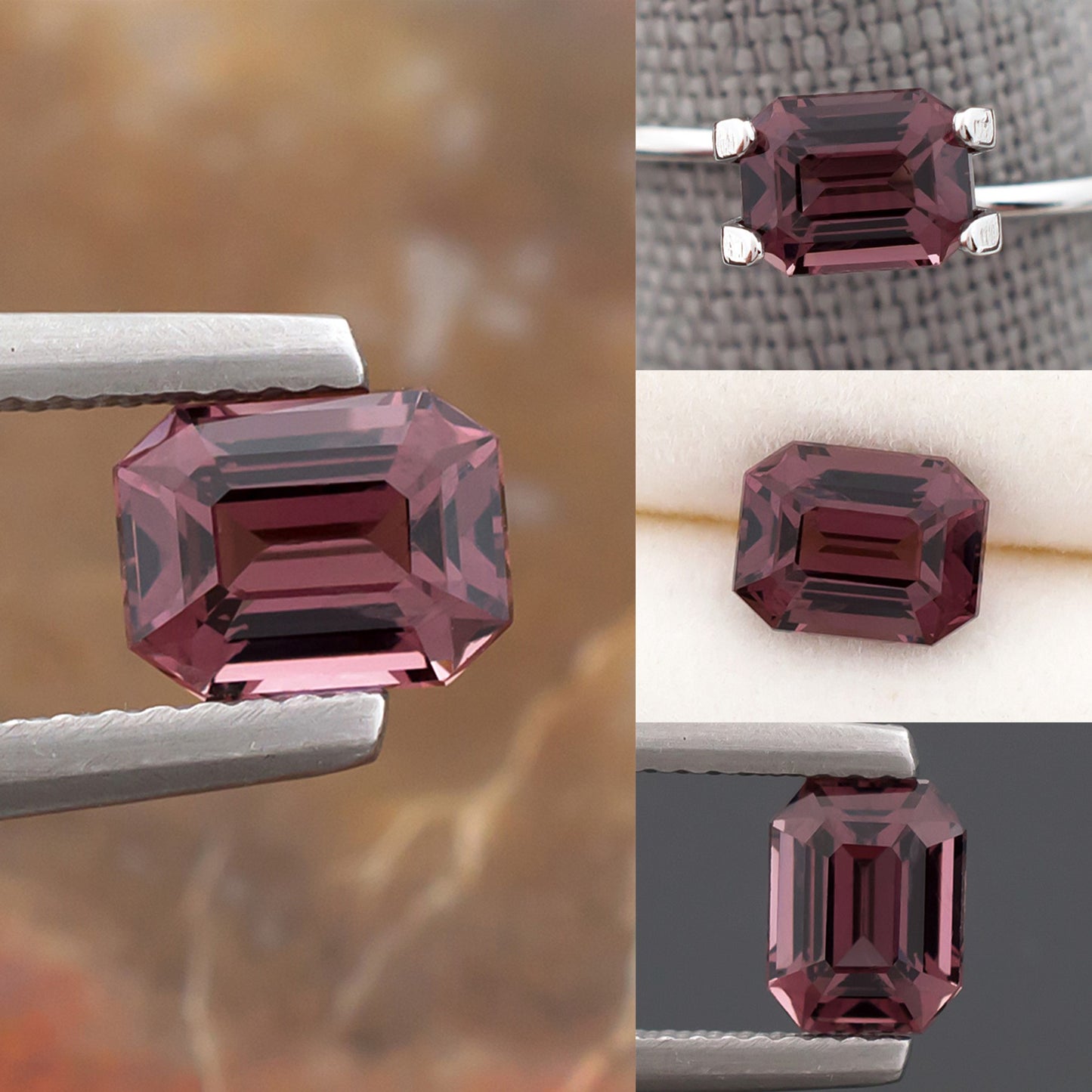 1.37ct Reddish Purple Spinel