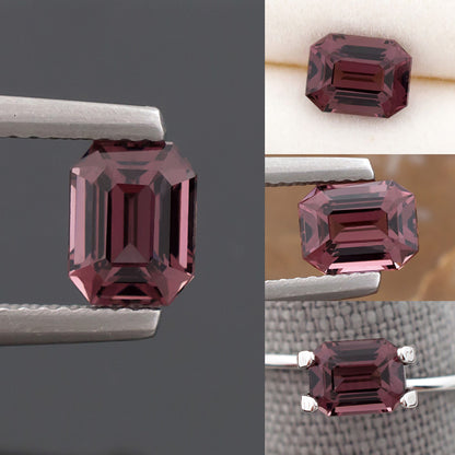 Spinelle violet rougeâtre de 1,37 ct