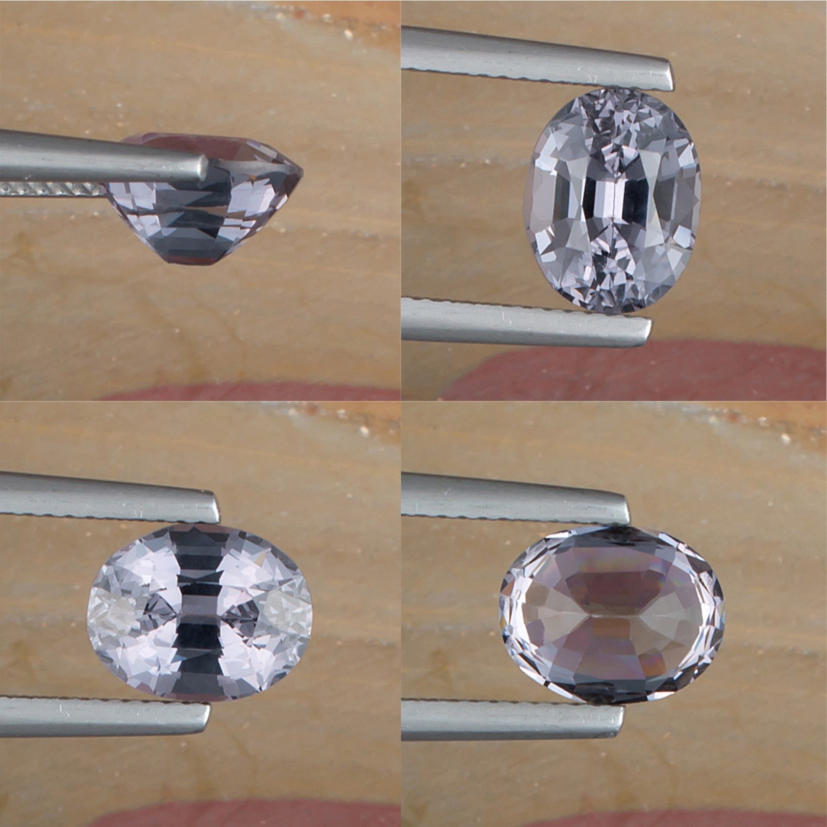 3.05ct Blue Spinel Colored Gemstone Collage II 
