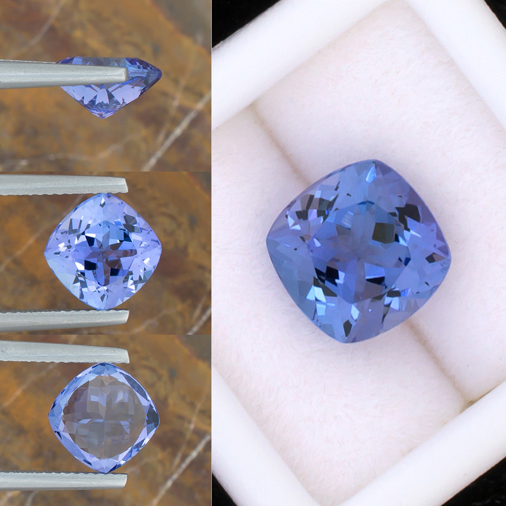 3.08ct Tanzanite Colored Gemstone Collage I