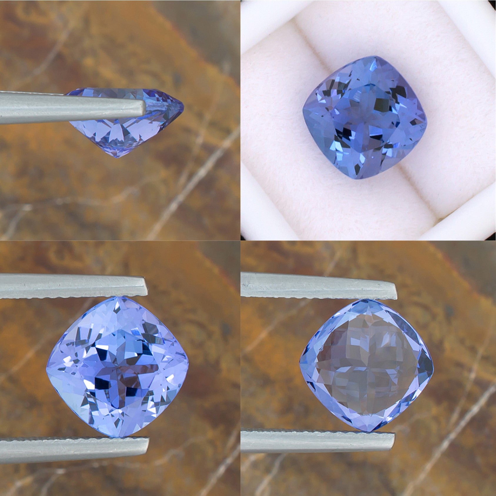 3.08ct Tanzanite Colored Gemstone Collage II
