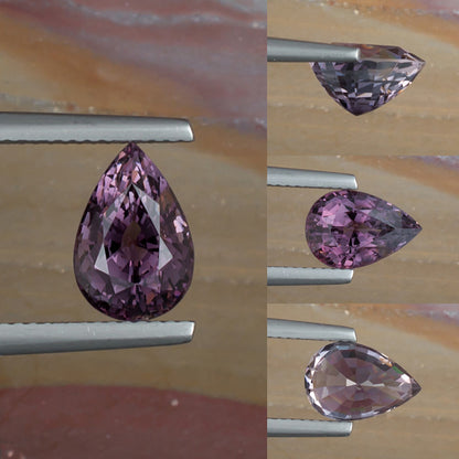 3.19ct Purple Spinel Colored Gemstone Collage I 
