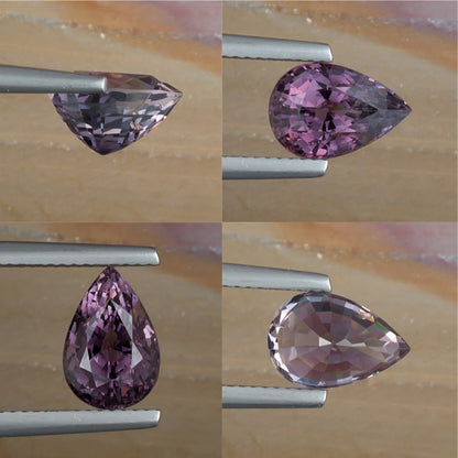 3.19ct Purple Spinel Colored Gemstone Collage II
