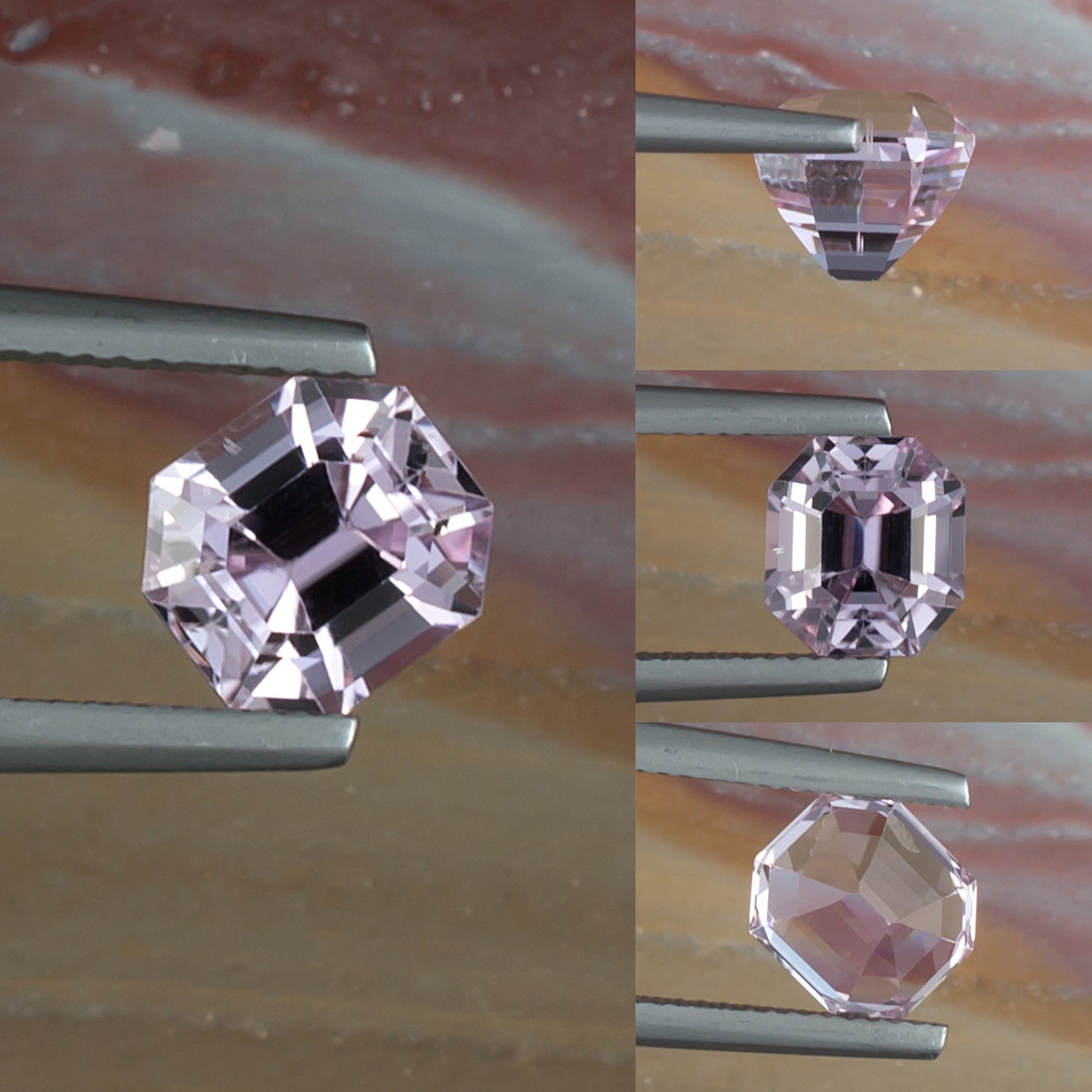 3.23ct Kunzite Colored Gemstone Collage I
